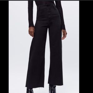 Zara black marine jeans size 2